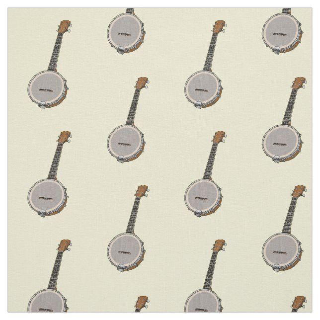 Cartoon Banjo Stoff (Muster)