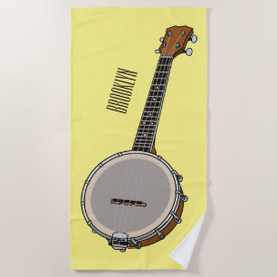 Cartoon Banjo Strandtuch