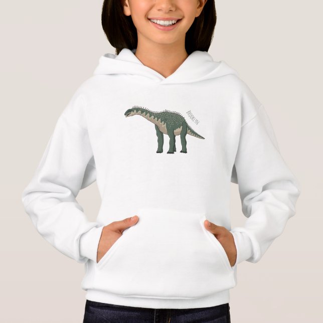 Cartoon Barapasaurus Hoodie (Vorderseite)