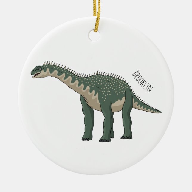Cartoon Barapasaurus Keramik Ornament (Vorne)