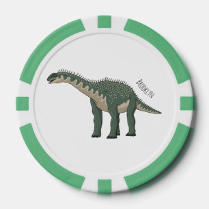 Cartoon Barapasaurus Pokerchips
