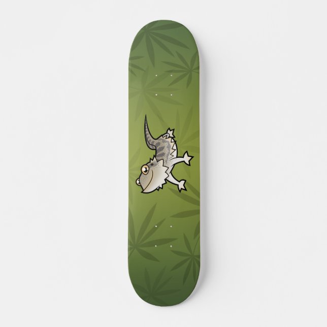 Cartoon-bärtiger Drache/Rankin Drache Skateboard (Vorne)