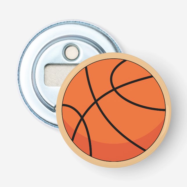 Cartoon Basketball Ball Flaschenöffner (Vorderseite)