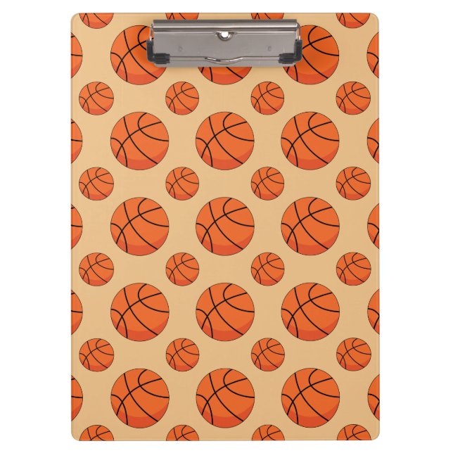 Cartoon Basketball Ball Klemmbrett (Vorderseite)