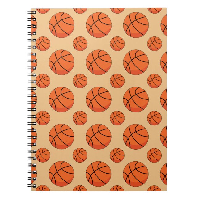 Cartoon Basketball Ball Notizblock (Vorderseite)