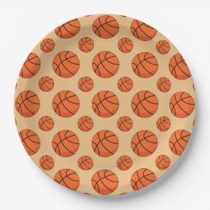 Cartoon Basketball Ball Pappteller