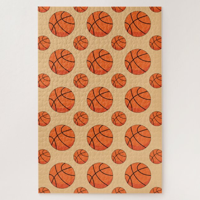 Cartoon Basketball Ball Puzzle (Vertikal)