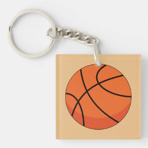 Cartoon Basketball Ball Schlüsselanhänger