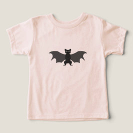 Cartoon Bat Peach Kleinkind Shirt