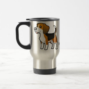 Cartoon-Beagle Reisebecher
