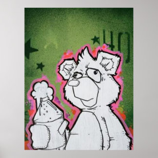 Cartoon Bear Poster