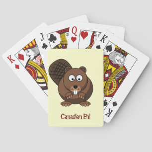 Cartoon Beaver Playing Cards Spielkarten