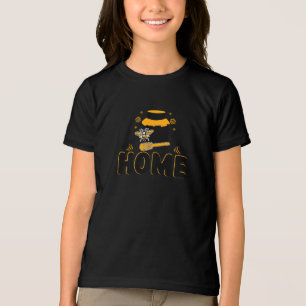 Cartoon Bee and Honey Jar "ZUHAUSE" T - Shirt