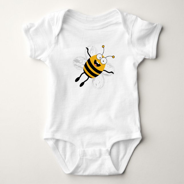 Cartoon Bee Baby Strampler (Vorderseite)