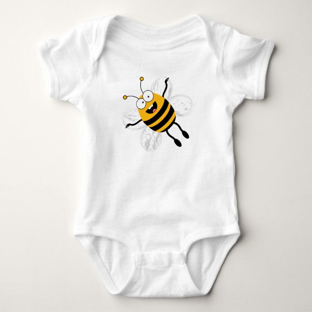 Cartoon Bee Baby Strampler (Vorderseite)