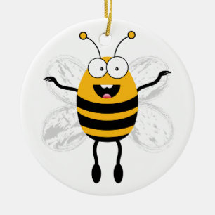 Cartoon Bee Keramikornament