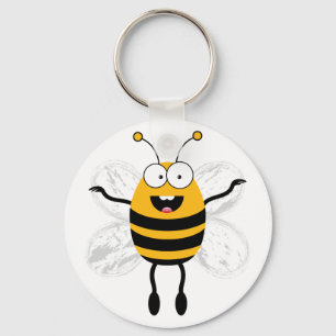 Cartoon Bee Schlüsselanhänger