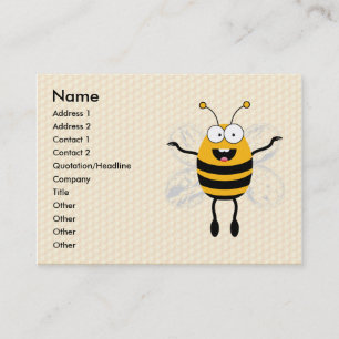 Cartoon Bee Visitenkarte