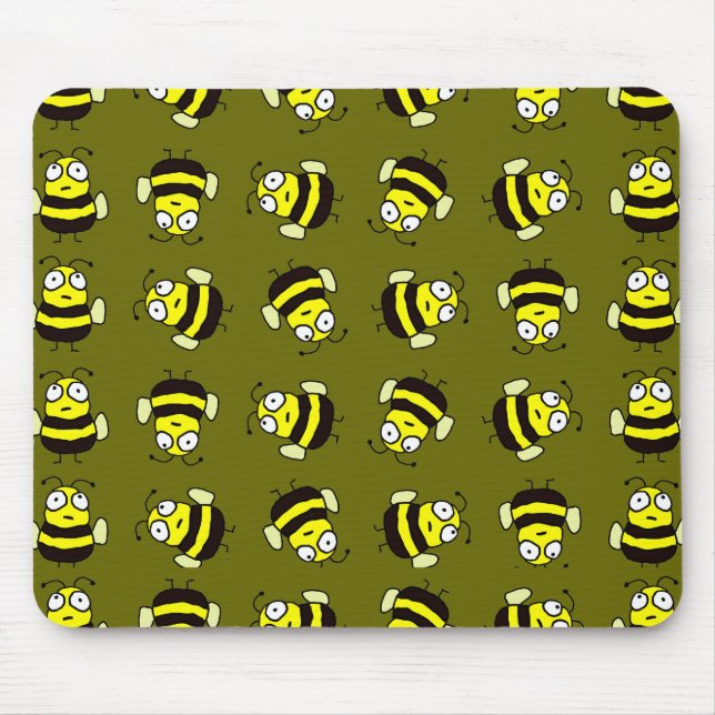Cartoon Bees Mousepad (Vorne)