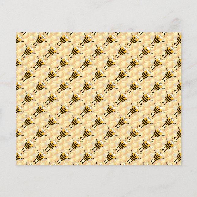 Cartoon Bees Pattern Flyer (Vorne)
