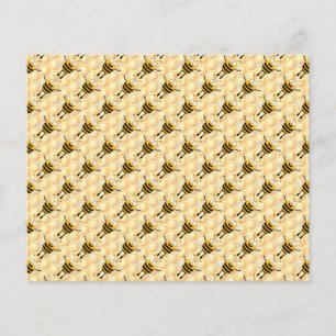 Cartoon Bees Pattern Flyer