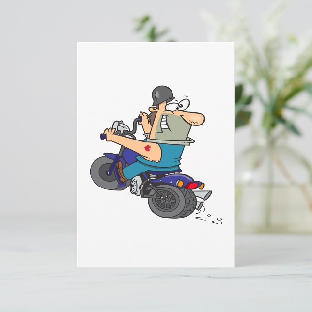 Cartoon bei Einladungen für Motorräder (Von Creator hochgeladen)