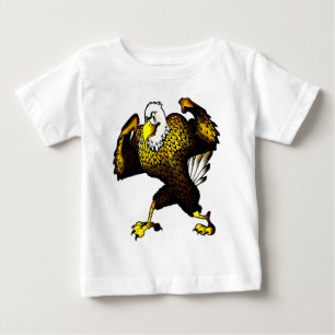 Cartoon bekämpft Adler Baby T-shirt