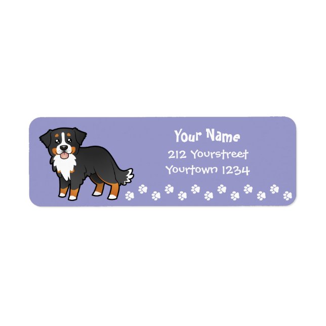 Cartoon Bernese Mountain Dog (Vorne)