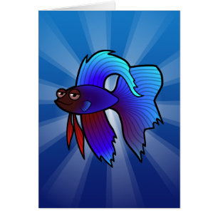 Cartoon Betta Fische/siamesische kämpfende Fische
