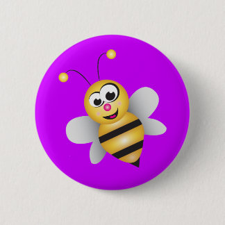 Cartoon-Biene Button