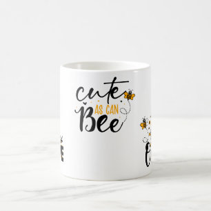 Cartoon Biene, Honey Jar und Text Kaffeetasse