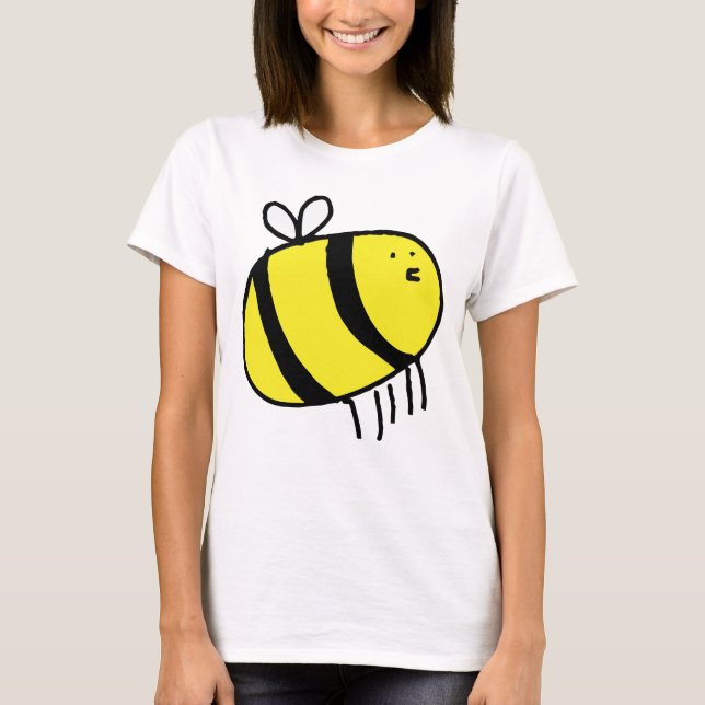 Cartoon-Biene T-Shirt (Vorderseite)