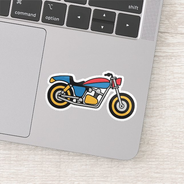 Cartoon Bike Sticker (Detail)