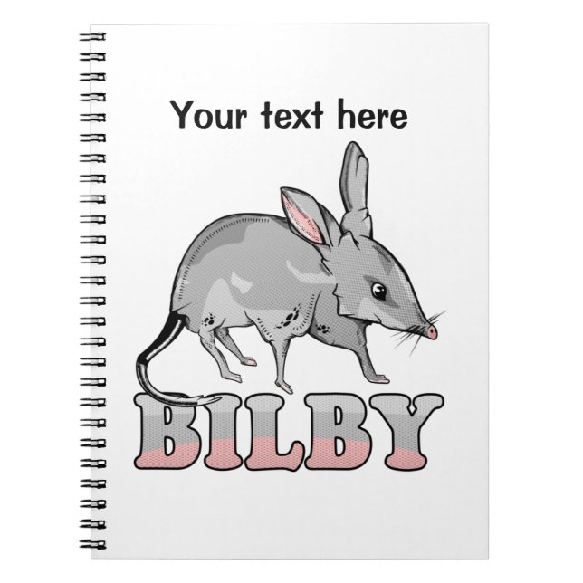 Cartoon Bilby Notizblock (Vorderseite)