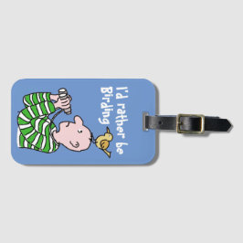 Cartoon Bird Watcher & Bird Gepäckanhänger