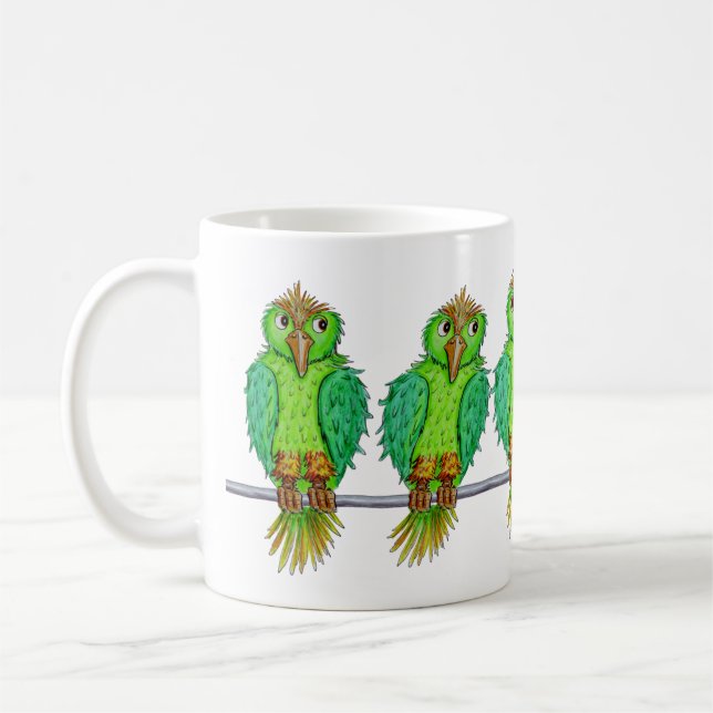 Cartoon Birds Kaffeetasse (Links)