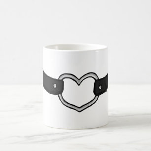 Cartoon Black Choker Necklace Kaffeetasse