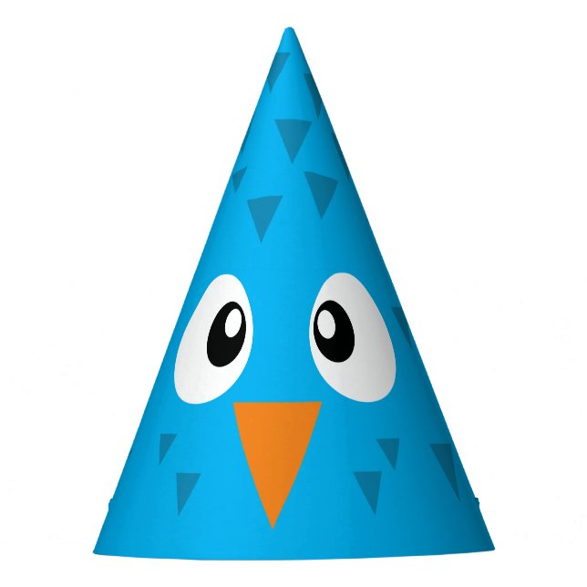 Cartoon Bluebird Costume Party Hat Partyhütchen (Vorderseite)