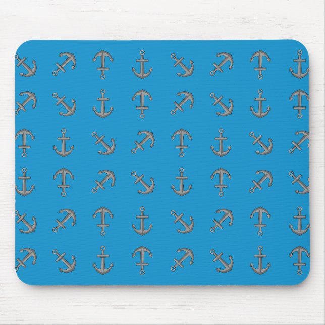 Cartoon Boat Anchor Set Mousepad (Vorne)