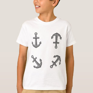 Cartoon Boat Anchor Set T-Shirt