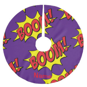 Cartoon Boom Thunder_Cove Polyester Weihnachtsbaumdecke