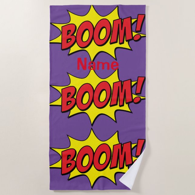 Cartoon Boom Thunder_Cove Strandtuch (Vorderseite)