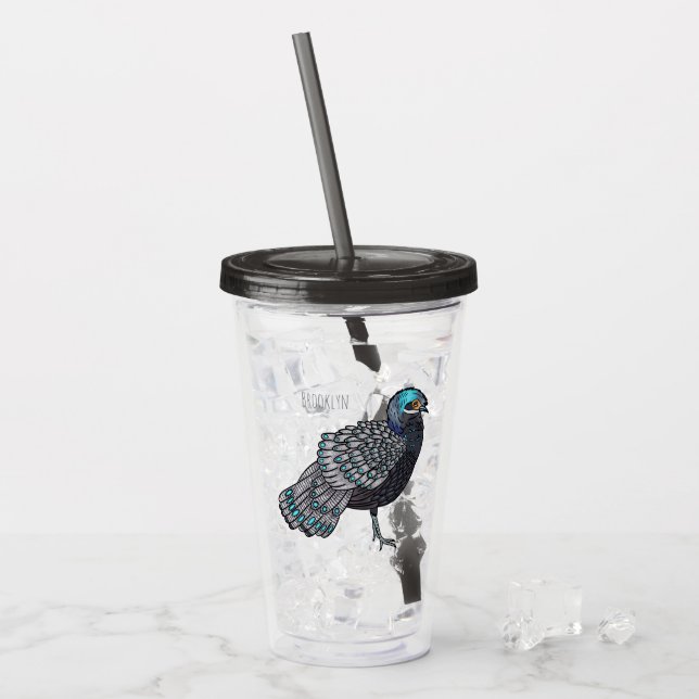 Cartoon Bornean Acryltrinkbecher (Vorderseite Ice)