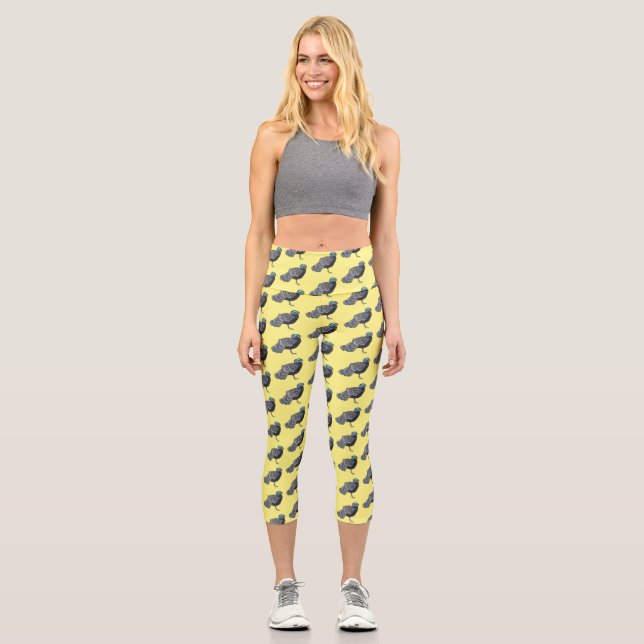 Cartoon Bornean Capri Leggings (Vorderseite)