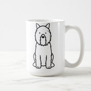 Cartoon Bouvier DES Flandres Hunde Tasse