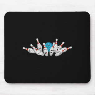 Cartoon Bowling Scanik Bowling Buttone Funny Sport Mousepad