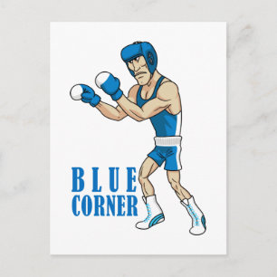 Cartoon Boxer Postkarte