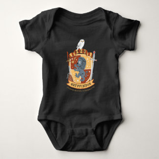 Cartoon Brave Gryffindor Wappen Baby Strampler