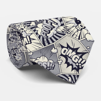 Cartoon Bubbles Neck Tie Krawatte