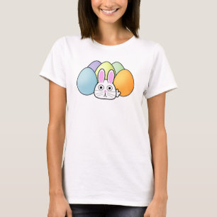 Cartoon Bunny mit Eiern T-Shirt